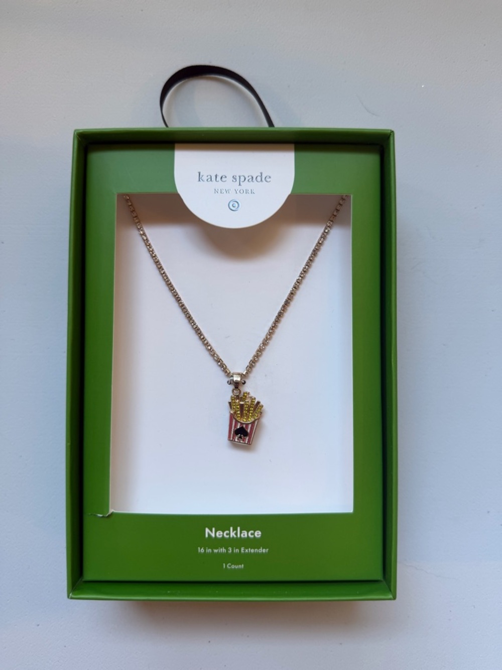 Kate Spade ♠️ French Fry Charm Necklace